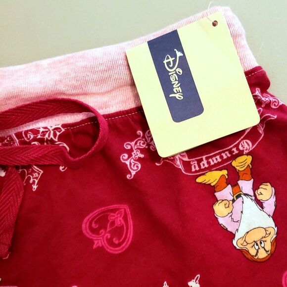 Disney's Grumpy NWT - Sleepwear Shorts - Burgundy & Pink - Size Small - Picture 4 of 5